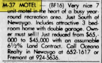 M-37 Motel - Oct 16 1975 Ad